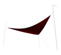 Zendea Voile d'ombrage Triangulaire imperméable 3 x 3 x 3 m Bordeaux - Idéal pour créer des Zones d'ombre dans Le Jardin, la terrasse ou Le Balcon - Protection Contre Les Rayons UV et la Pluie -