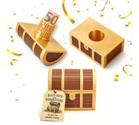 ZenDecor Coffre au trésor avec labyrinthe - Boîte à énigmes créative pour billets et bons - Emballage 3D - Avec étiquette d'anniversaire