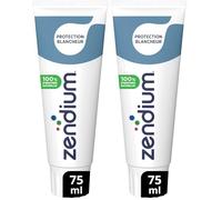 ZENDIUM - Dentifrice Protection Blancheur - Action blancheur minérale et doux pour l'émail - Protège et renforce les défenses naturelles de la bouche - 75ml - L'emballage peut varier (Lot de 2)