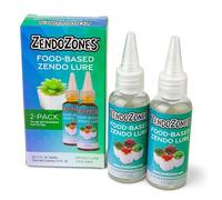 ZendoZones® Lot de 2 recharges de leurres Zendo à base de nourriture pour leurres à mouches à fruits compatibles avec tous les pièges à mouches à fruits ZendoZones