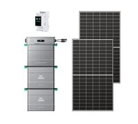Zendure SF800Pro, Centrale Électrique de Balcon avec Entrée 2640W, Charge 1000W, Sortie 800W, Système de Gestion Énergétique IA, avec AB2000X*2, Capacité Totale 5760WH-500W*2 Panneau Bifacial