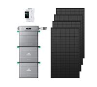 Zendure SF800Pro, Centrale Électrique de Balcon avec Entrée 2640W, Charge 1000W, Sortie 800W, Système de Gestion Énergétique IA, avec AB2000X*2, Capacité Totale 5760WH-430W*4 Panneau Bifacial