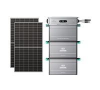 Zendure SF800Pro2, Centrale Électrique de Balcon avec Entrée 2640W, Charge 1000W, Sortie 800W, Système de Gestion Énergétique IA, avec AB2000L*2, Capacité Totale 5760WH-500W*2 Panneau Bifacial