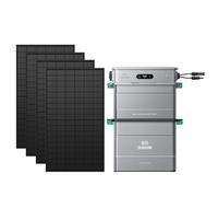 Zendure SF800Pro2, Centrale Électrique de Balcon avec Entrée 2640W, Charge 1000W, Sortie 800W, Système de Gestion Énergétique IA, avec AB2000X, Capacité Totale 3840WH-450W*4 Panneau Bifacial