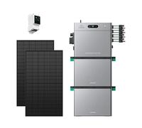Zendure SolarFlow 2400 Pro - Batterie Solaire Intelligente 2400W AC Bidirectionnel, Entrée PV 4800W (3000W DC+1800W AC), 2.4-16.8kWh Extensible, Plug & Play, IP65 (SF2400P-SM3CT-2&AB3000L-2&450W)