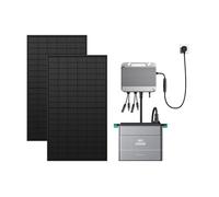 Zendure SolarFlow 800 - Micro-onduleur Hybride Intelligent 1200W MPPT, avec Panneau Solaire Bi-Facial 1170W, avec AB2000X Batterie