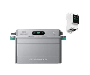 Zendure SolarFlow 800 Plus - Centrale Balcon 1920Wh, Onduleur de Balcon 800W, 1500W Entrée Solaire, Batterie LFP 48V Extensible 11.52kWh, Gestionnaire IA ZENKI, Plug & Play, IP65 (SF800 Plus+ 3CT)