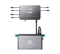 Zendure SolarFlow, Station électrique pour balcon, HUB 2000 avec entrée solaire 1800W, AB2000L avec capacité 1920Wh, Capacité Extensible de 7680Wh, Sortie 1200 W, installation facile, IP65, 0 dB, APP