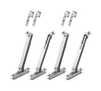 Zendure Support de Panneau Solaire, Support de Panneau Solaire, Crochet en Acier Inoxydable pour Balustrade, Crochet de Panneau Solaire Universel pour le Montage de Balcon (2 paires)