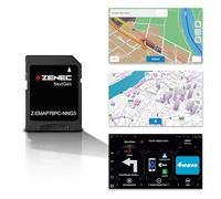 ZENEC Z-EMAP76PC-NNG3 Carte micro SDXC avec logiciel de navigation pour ZENEC Infotainer Z-E3776, Z-N975 et Z-N976, cartes 3D pour l'Europe, TMC