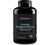 Complexe de Collagène Marin, avec Acide Hyaluronique, CoQ10, Vitamines C & E et Zinc, 180 Gélules (3 Mois) | Peptides qui aident à maintenir les Articulations, la Peau et les Os | Zenement