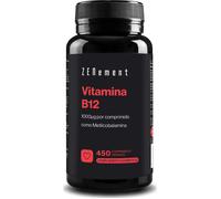 Vitamine B12 1000 mcg - 450 Comprimés Végans (+ 1 An) - Vit B12 Méthylcobalamine Hautement Biodisponible - Pour l'Énergie, l'Immunité et la Fatigue - Pour Végans, sans Additifs et Sans Gluten