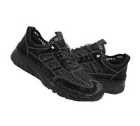 Zenfaze Orthopedic Shoes for Men, Slip-on Hiking Sneakers with Arch Support, Breathable Mesh, Non-Slip Sole, Widened Toe Box (46,Black)