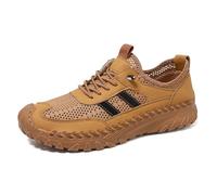 Zenfaze Orthopedic Shoes for Men,Zenfaze Slip on Orthopedic Hiking Shoes,Men's Non Slip Shoe Lace Up Slips Resistant Sneakers (Brown,40)
