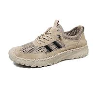 Zenfaze Orthopedic Shoes for Men,Zenfaze Slip on Orthopedic Hiking Shoes,Men's Non Slip Shoe Lace Up Slips Resistant Sneakers (Khaki,43)