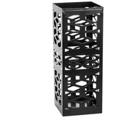 ZENFUN Porte-parapluie carré en métal pour entrée, organiseur de parapluie, bac de rangement autonome pour la maison, le bureau, l'hôtel, noir, 15 x 15 x 40 cm