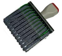 zeng 11 Chiffres Numéro Tampon Bureau,Format d'impression 67 x 7 mm en caoutchouc bandes 0-9 Chiffres bureau numéroteur automatique-Gris/Noir