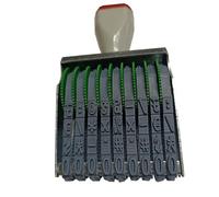 zeng Tampon dateur variables, 9 chiffres numberal numérotation - 53 x 7 mm, Multicolore, pour Codes Lot, Bureau, École (Sans Encre)