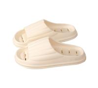 Zeng25liangOu-12 antidérapant Bathroom Shoes with Drainage Holes, Comfort Non-Slip House Shower Slippers Summer Lightweight Quick-Dry Pool Slides pour Piscine Douche Plage(Blanc,Alpha X-Large)