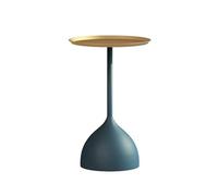 Zeng25liangOu-12 Balcon du Salon Table Basse Ronde en métal, Table d'appoint de canapé, Petite Table Basse adaptée au Salon, Chambre à Coucher, Magasin de thé au Lait, café Petite Table Ronde(Blue)