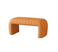 Zeng25liangOu-12 Banc de Chambre Banc de Bout lit Tabouret à Langer for entrée très étroit for vestiaire canapé(Orange,Moyen)