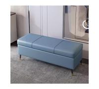 Zeng25liangOu-12 Banc de Chambre Tabouret à Chaussures for Usage Domestique, Tabouret de Rangement for Porte, d'entrée, Chevet, canapé, Long pouvant être rangé(Blue,130cm)