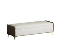 Zeng25liangOu-12 Banc de Chambre Tabouret de Bout lit, Tabouret à Langer for Chambre Coucher, Banc d'entrée, Magasin vêtements, vestiaire, canapé Repos, Rangement(Bruin,Grand)