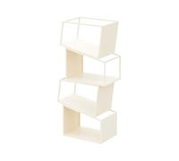 Zeng25liangOu-12 étagères d'angle Étagère créative de Luxe légère à 4 Niveaux, Support Rangement Vertical en métal Fer for la Maison et Le Bureau Unités d'affichage(Blanc)