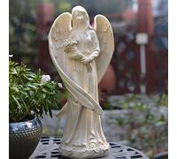 zenggp Statue d'ange Sculpture Jardin Art Déco Côté Piscine Extérieur Cour Intérieure Grandes Ailes