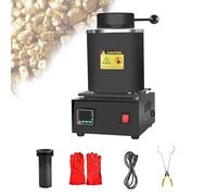 ZengHeBloom Four De Fusion pour l'or 1500 W Four De Fusion éLectrique NuméRique 1150 °C (2102 °F) avec Creuset en Graphite pour La Fusion DéChets,Argent,Or,Cuivre,Aluminium(No-Netting,1kg)