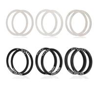 Zengjunwei Lot de 12 Joints Roulement Intérieur Vélo pour Manivelle Vélo, Kit D'entretoises de Pédalier 24 mm pour Vélos de Route pour BB86/91/92/ BB30/ PF30