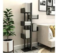 ZengL263NgS étagères d'angle 6-Tier Bookshelf and Bookshelves Wood and Metal Tree Bookcase Unités d'affichage(Noir)