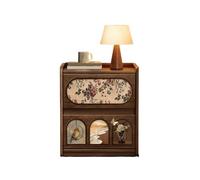 ZengL263NgS Mince et Peu encombrant Étagère de Chevet Chambre à Coucher, Armoire Rangement, Table en Bois Massif