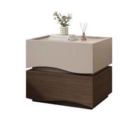 ZengL263NgS Mince et Peu encombrant Table de Chevet avec Rangement verrouillable for Chambre à Coucher(Bruin,Grand)