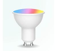 ZenGO Ampoule spot connecté WIFI LED GU10 5W, 350lm, Multicolore, 2700K-6500K, Compatible Alexa, Google Home, SmartLife et Tuya