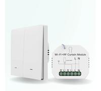 ZenGO Kit de Commande de volet Roulant connecté, avec Interrupteur sans Fil, WiFi, RF 433, Compatible Alexa, Google Home, SmartLife et Tuya