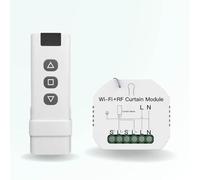 ZenGO Kit de Commande sans Fil connecté de volet Roulant, avec télécommande, WiFi, RF 433, Compatible Alexa, Google Home, SmartLife et Tuya