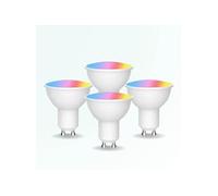 ZENGO Pack 4 ampoules spot connecté led gu10 wifi - 5w - rgbw