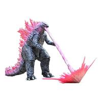 ZENGON Figurine géante Kaiju à dos rose - 18 cm de haut avec pièces à effet souffle d'énergie, modèle monstre de collection dans une boîte colorée