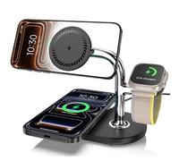 ZenGoose Chargeur sans fil 3 en 1 pour Apple, station de charge sans fil pour iPhone 16/15/14/13/12/11, Apple Watch 10/9/8/7/6/5/4/3/2/SE, AirPods 4/Pro