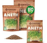 ZenGreens® Graines de aneth bio - Choisissez entre 200g et 500g | micro-pousses - taux de germination élevé - récolte en quelques jours - pour salades, bowls & sandwichs