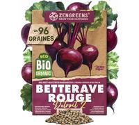 ZenGreens® - Graines de Betterave Rouge bio (Detroit 2) - Graines potagères pour une culture facile au jardin, sur le balcon ou en carré potager