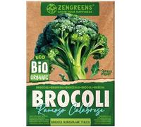 ZenGreens® - Graines de brocoli bio - Semences potagères - Graines de légumes pour une culture facile au jardin, sur le balcon ou dans un potager surélevé - Ramoso calabrese