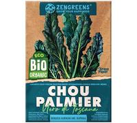 ZenGreens® - Graines de chou palmier bio - Semences potagères - Graines de légumes pour une culture facile au jardin, sur le balcon ou dans un potager surélevé - Nero di Toscana