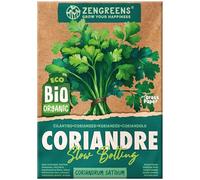 ZenGreens® - Graines de coriandre bio - Graines d'herbes aromatiques à cultiver facilement au jardin, sur le balcon ou en cuisine - parfaites pour débutants