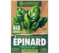 ZenGreens® - Graines de épinard bio - Semences potagères - Graines de légumes pour une culture facile au jardin, sur le balcon ou dans un potager surélevé - Matador