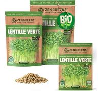 ZenGreens® Graines de lentille verte bio - Choisissez entre 200g et 500g