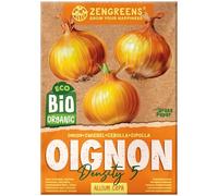 ZenGreens® - Graines de oignon bio - Semences potagères - Graines de légumes pour une culture facile au jardin, sur le balcon ou dans un potager surélevé - Ognon - Density 5