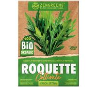 ZenGreens® - Graines de roquette bio - Semences potagères - Graines de légumes pour une culture facile au jardin, sur le balcon ou dans un potager surélevé