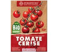 ZenGreens® - Graines de tomate cerise bio - Semences potagères - Graines de légumes pour une culture facile au jardin, sur le balcon ou dans un potager surélevé - Red Cherry